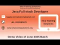 Java Full Stack Developer Demo on 30th june 2025