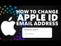How to Change Your Apple ID Email Address Apple Account Gmail Yahoo Outlook iCloud