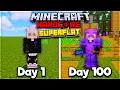 Download Lagu I Survived 100 Days in Hardcore Minecraft on a Superflat World... And Here's What Happened