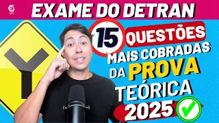 Prova Teórica do Detran 2025 – 15 QUESTÕES BEM COBRADAS DE LEGISLAÇÃO DE TRÂNSITO CTB 2025