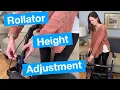 How to Adjust Handle Height on a Rollator Walker