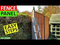 How to Install Fence Panels into Concrete Slotted Fence Posts and 2 TOP TIPS