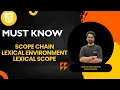 Learn Scope Chain Lexical Environment And Lexical Scope In JavaScript In Hindi