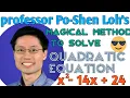 Solving quadratic equation through professor Po-Shen Loh s method Urdu Hindi