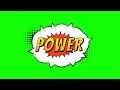 POWER green screen animation GIF