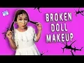 CREEPY BROKEN DOLL HALLOWEEN MAKEUP