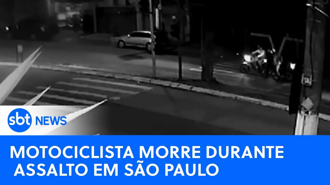 Motociclista é morto durante assalto na zona leste de São Paulo | #SBTNewsnaTV (10/08/23)
