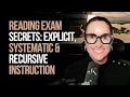 Reading Exam Secrets Explicit Systematic Recursive Instruction Kathleen Jasper