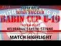 BABIN CUP U19 2022 SAYANG-SAYANG BINTANG MUDA (0) VS (4) GB.UNITED SELASA 25 OKTOBER 2022