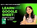 Google Sheets SPLIT Function Tutorial How to Separate Data Easily Beginner to Advanced