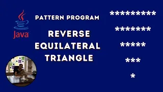 Java Pattern Programs How To Print Stars in Reverse Equilateral Triangle Shape