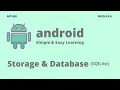 Android Storage and SQLite Database Android Session 6 Aether
