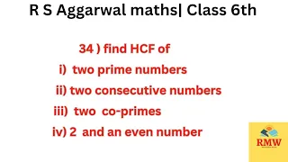 solution of R S Aggarwal maths Class 6th exercise 2D question number 34