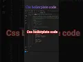 css boilerplate code Check the description for the code