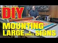DIY vinyl application table vinyl sign mounting - 4 x8 aluminum composite and 18 coroplast signs