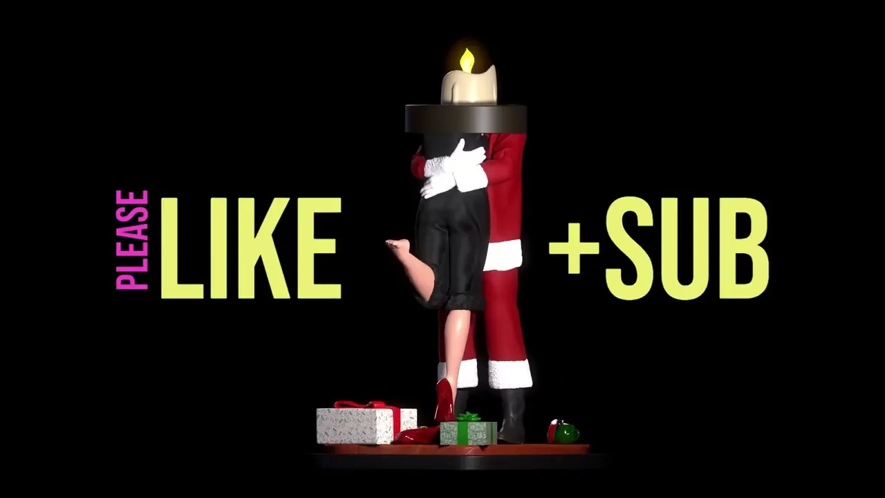 The Warmth of Christmas - Romantic Candle-Head Santa 3D Printable Sculpture