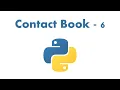 Contact Book - 6 Python