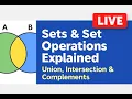 Sets and Set Operations Explained Union Intersection Complements Identities with Examples