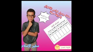 قياس الأطوال مع حفظ الجدول بطريقة سهة  قياس الأطوال مع حفظ الجدول بطريقة سهة