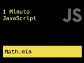 Find The Smallest Element In A List - 1 Minute JavaScript