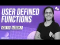 USER DEFINED FUNCTIONS LECTURE 2 PARAMETERIZED METHODS ICSE 10 Anjali Ma am