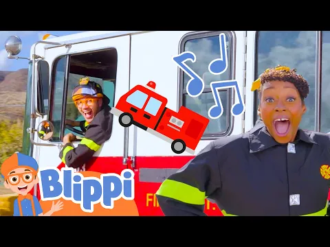 Download MP3 Fire Truck Song | Brand New BLIPPI Fire Truck Song | Educational Songs For Kids