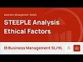 STEEPLE Analysis - Ethical Factors IB Business Management