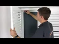 Quick and easy way to fit shutters - no drilling needed