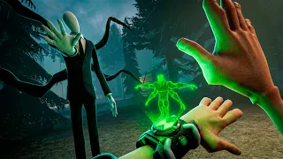 Caçar o Slender man com Poderes do Ben 10 no VR Deu Errado
