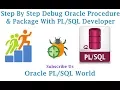 How to Debug a Oracle Procedure Package with Developer
