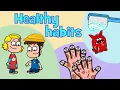 Download Lagu Healthy habits kids songs compilation | Hooray Kids Songs | Hacky Smacky - Wash us - Boo-boo Song