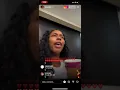 kash doll instagram live on set for BMF S2
