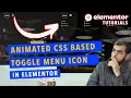 Animated CSS Toggle Menu Icon