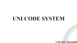 Unicode System in Java
