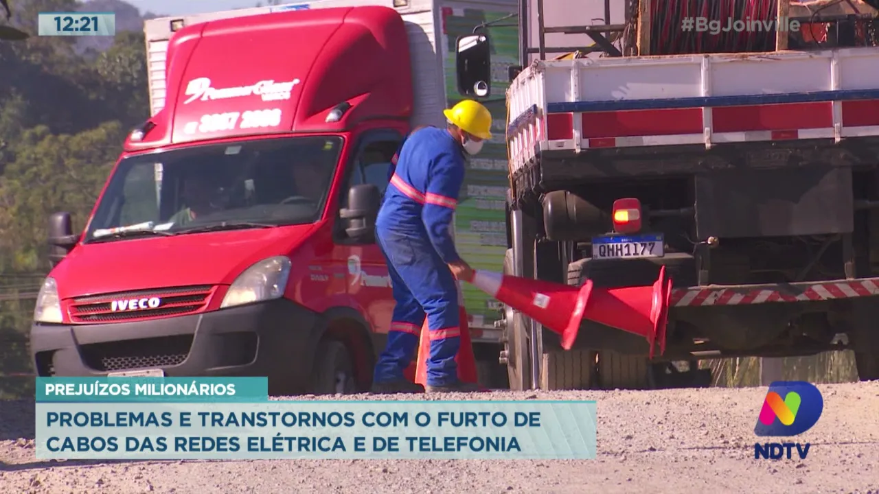 Prejuízos milionários: Problemas e transtornos com furto de cabos das redes elétrica e de telefonia
