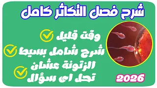 شرح فصل التكاثر كامل فى فيديو واحد معلومات كتير جدا وقت قليل زتونة التكاثر 2026 