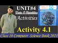 Activity 4 1 Unit 4 Data and repetition Computer class 10 chapter 4 activity 1 solution