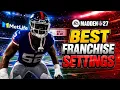 The BEST Madden 27 Franchise Mode Setup - Realistic Settings Sliders XP Progression More