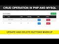 PHP CRUD APP Update and Delete in PHP MYSQL