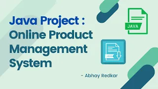 Java Project Online Product Management System Full Tutorial with Source Code