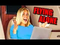 I FLEW ALONE across the country No Parents