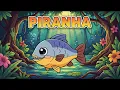 Piranha Coloring Page for Kids - Fun Easy Drawing Activity