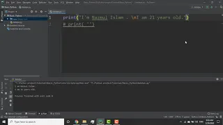 Python Bangla Tutorial for Beginners Comments Backslash Character