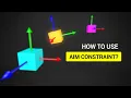 How to use Aim constraint in Autodesk Maya ENG VO