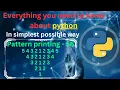 Pattern printing 56 Numbers - 32 pattern printing in python tutorial python full course