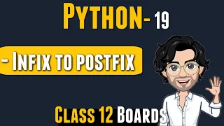 Applications of stacks Polish Strings INFIX TO POSTFIX Class 12 Python Computer Science