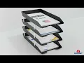 Acrimet Facility 4 Tier Letter Tray Front Load Legal Size (Black Color) Code 259.8 - Video 5 of 1