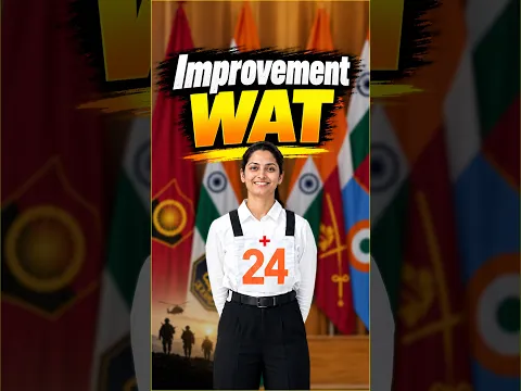 Improvement WAT |  #WAT #WordAssociationTest #SSB #SSBInterview #SSBPreparation #SSBPsychology