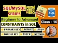 Class-10 Constraints in SQL Key Key NULL series