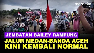 Jembatan Bailey Kutablang Rampung, Jalur Medan–Banda Aceh Kembali Normal Pasca-Banjir Bandang